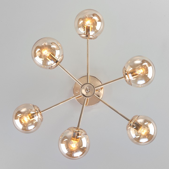 Люстра на штанге eurosvet ascot 30166/6 золото