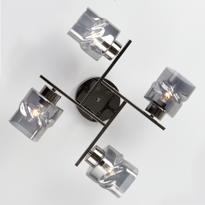 Потолочная люстра eurosvet hilari 30165/4 черный жемчуг