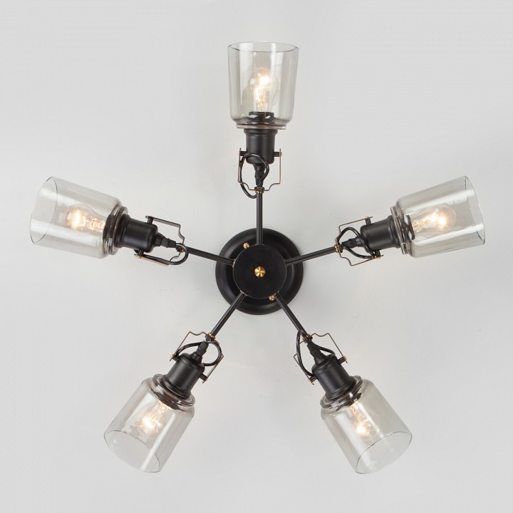 Потолочная люстра eurosvet astor 70111/5 черный