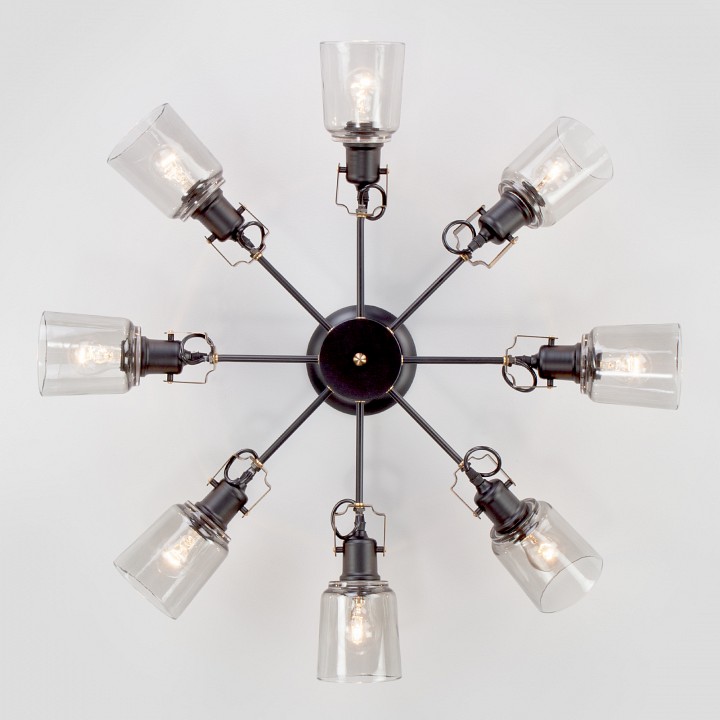 Потолочная люстра eurosvet astor 70111/8 черный