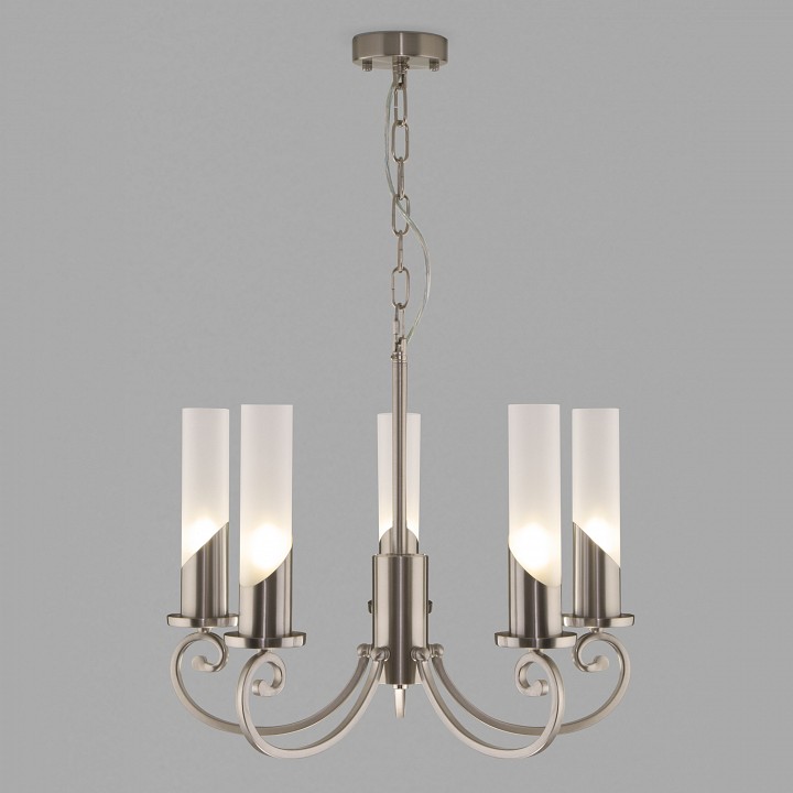 Подвесная люстра eurosvet banci 60117/5 никель