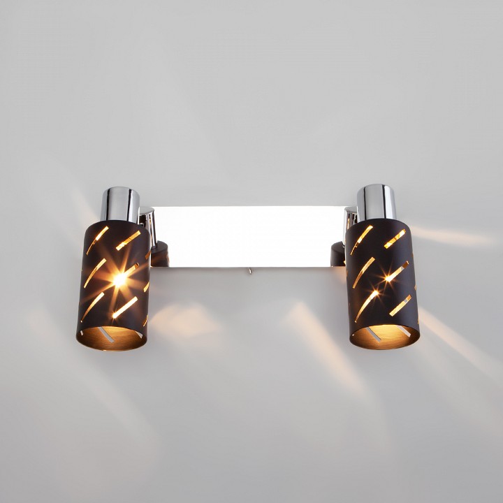 Бра eurosvet fente 20090/2 черный/хром