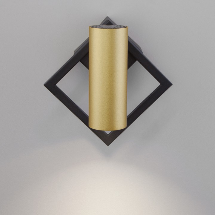 Бра eurosvet turro 20091/1 led черный/ золото