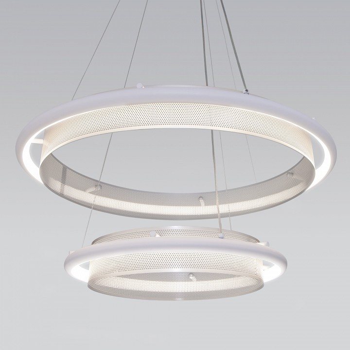 Подвесной светильник eurosvet imperio 90241/2 белый/ серебро smart