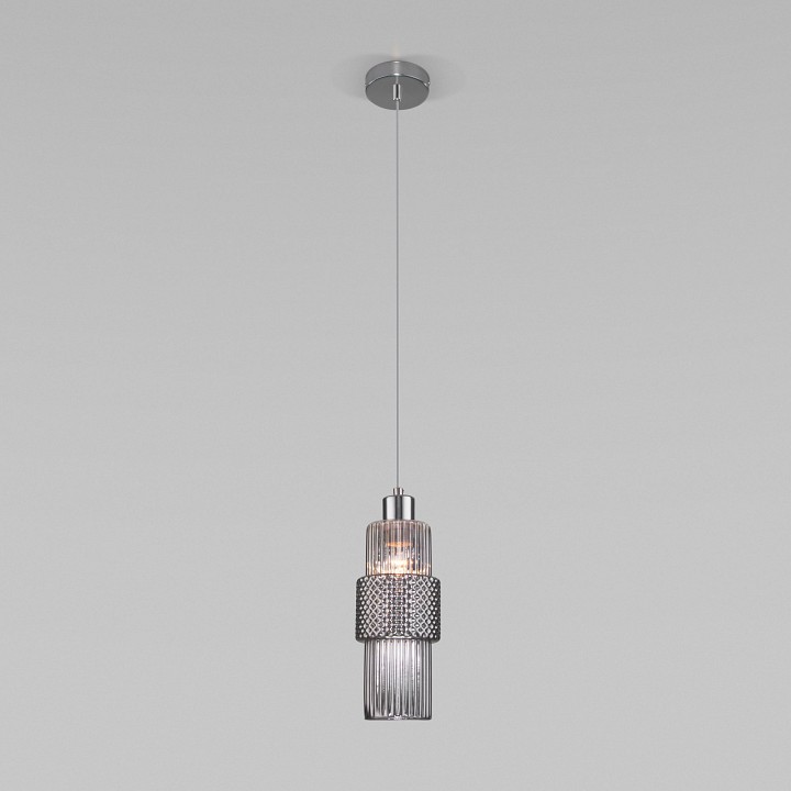 Подвесной светильник eurosvet soho 50209/1 хром