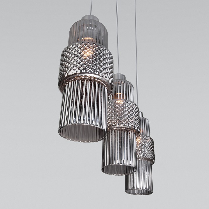 Подвесной светильник eurosvet soho 50209/3 хром