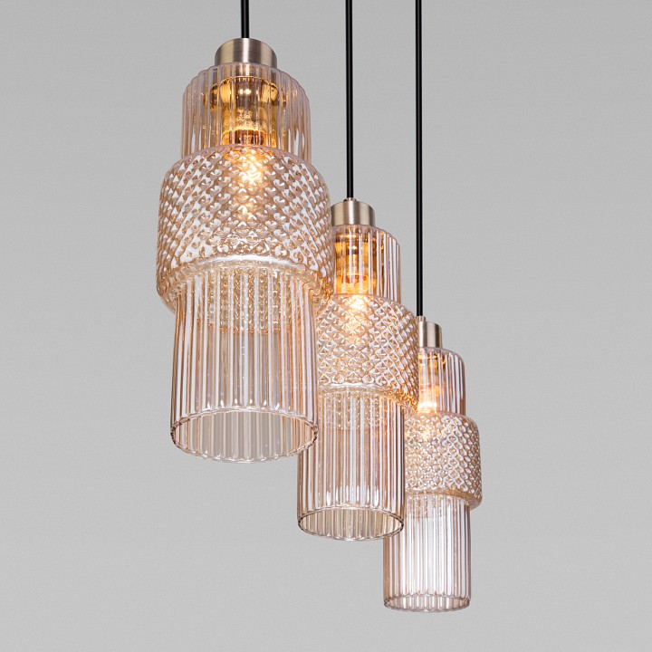 Подвесной светильник eurosvet soho 50209/3 бронза