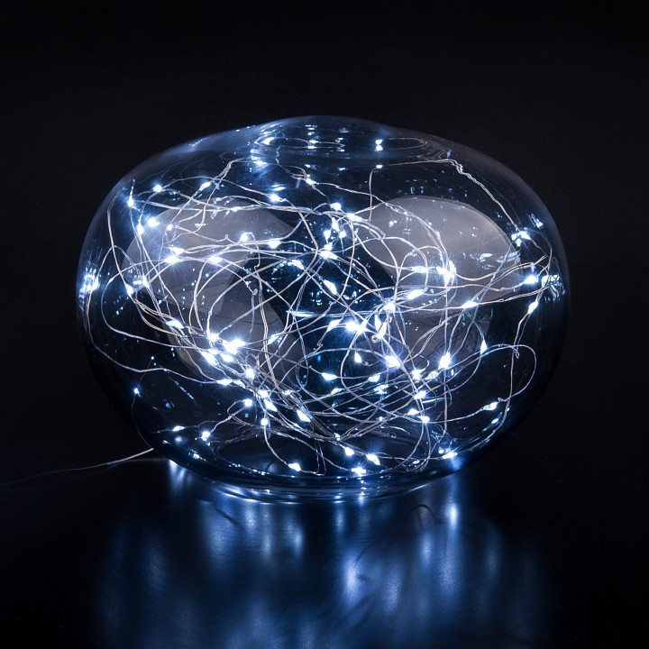 Гирлянда нить eurosvet роса 400-008 белый