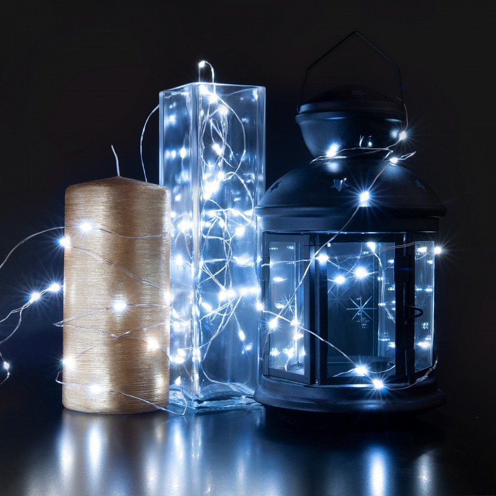 Занавес световой eurosvet роса 200-004 белый