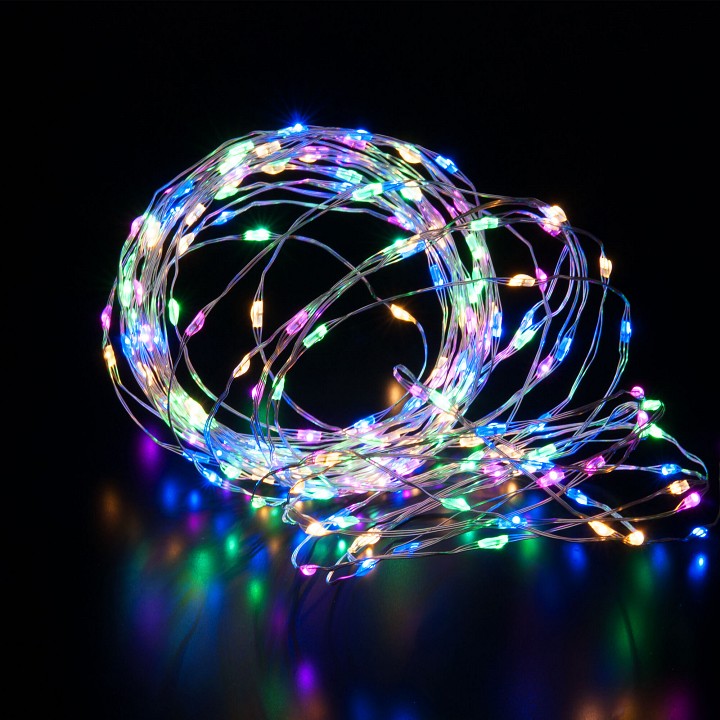 Гирлянда супернить eurosvet 400-009 400-009 мульти 10 м ip20