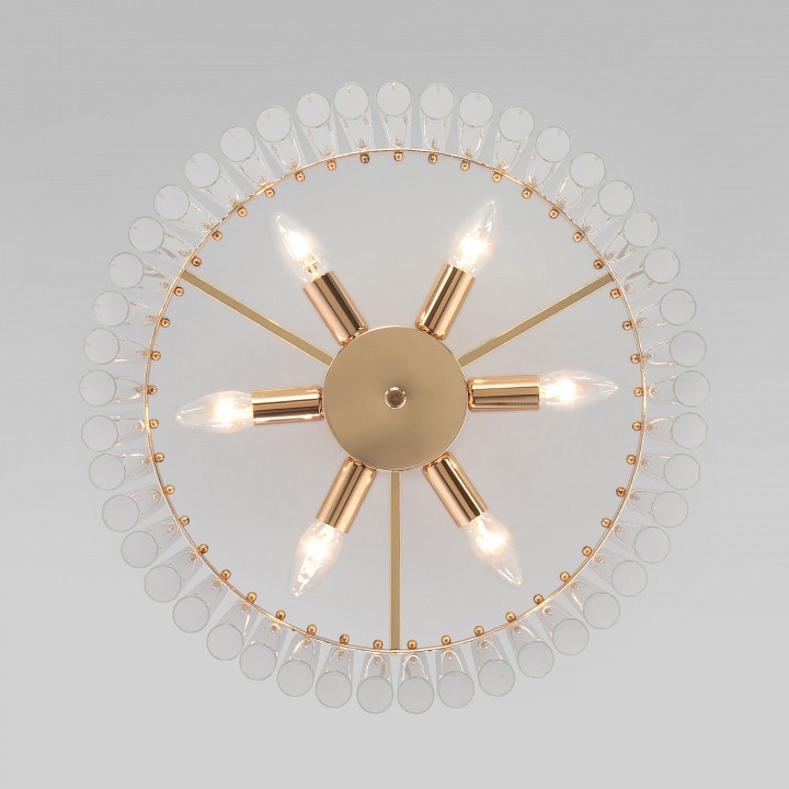 Люстра на штанге bogate's flamel 373/6 smart золото