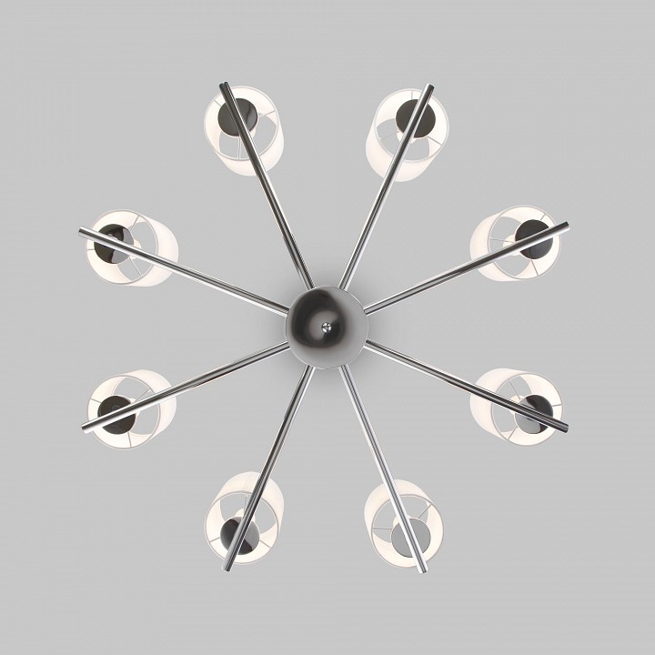 Подвесная люстра eurosvet caprera 60146/8 никель