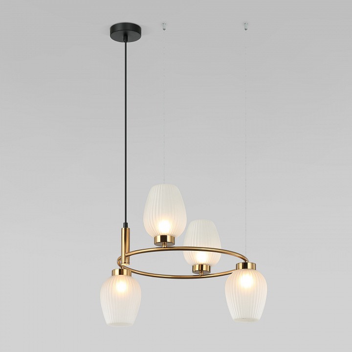 Подвесная люстра eurosvet alva 30183/4 латунь