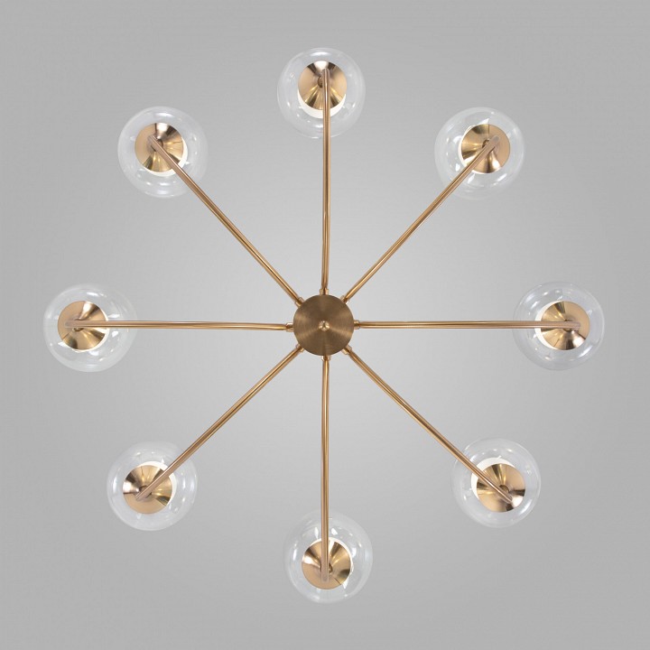 Люстра на штанге eurosvet spritz 70217/8 латунь