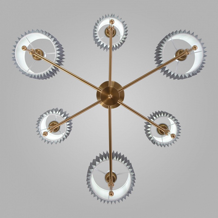 Люстра на штанге eurosvet notturno 60162/6 латунь