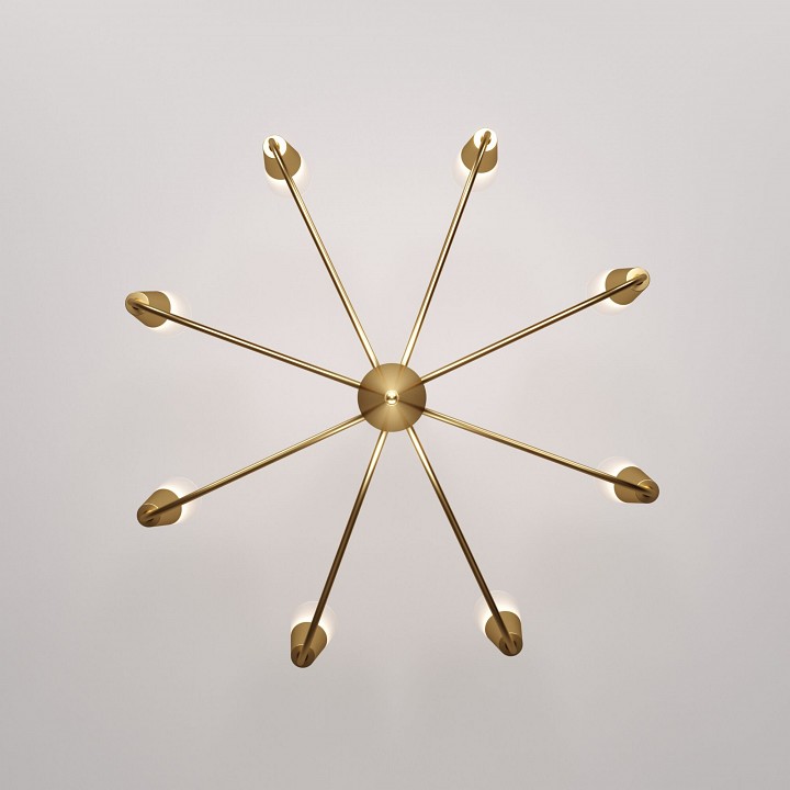 Подвесная люстра eurosvet rhyton 60167/8 латунь