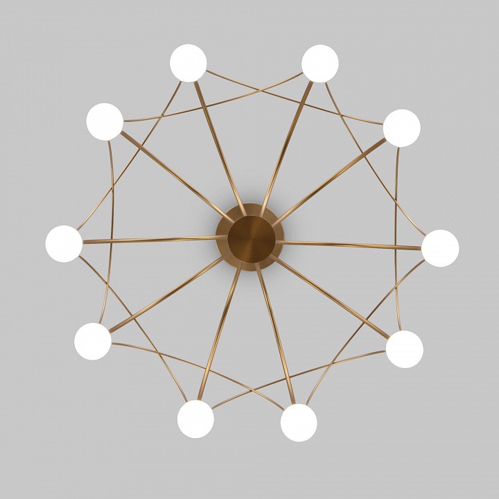 Люстра на штанге eurosvet ragno 90030/10 led золото