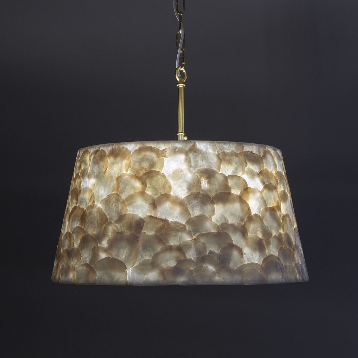 Подвесная люстра eurosvet  101013/5 латунь/перламутр smart