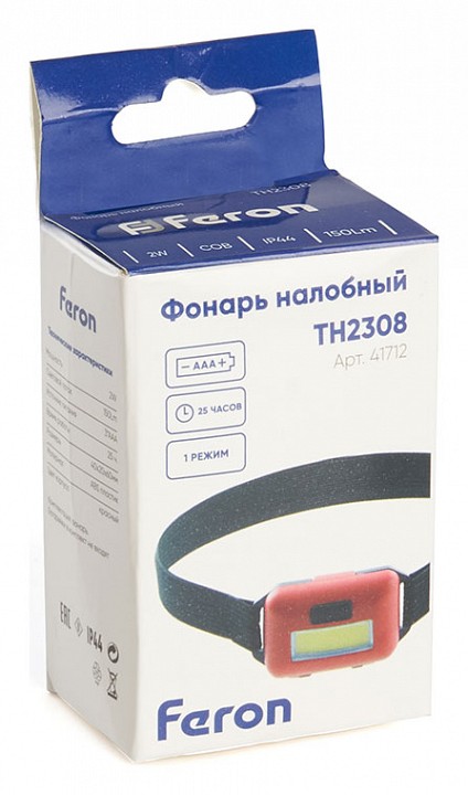 Фонарь налобный feron th2308 41712