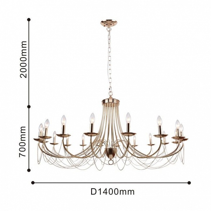 Подвесная люстра favourite plini 2591-18p