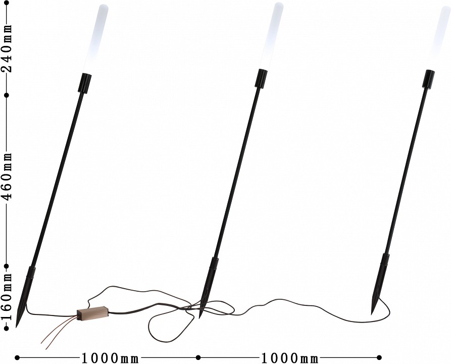 Наземный низкий светильник favourite reedy 4048-3t