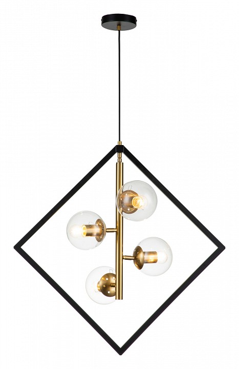 Подвесная люстра indigo faccetta 13005/a/4p black