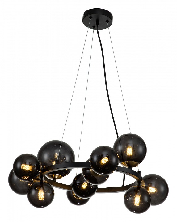 Подвесная люстра indigo molecola 11018/11p black