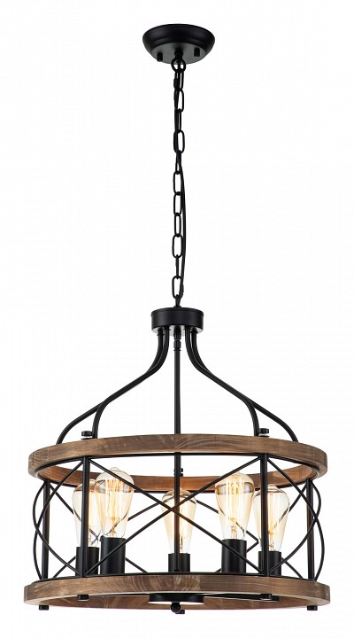 Подвесная люстра indigo camino 10017/5p black