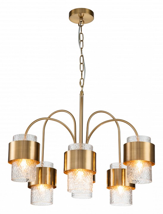 Подвесная люстра indigo eleganza 12019/a/6p brass