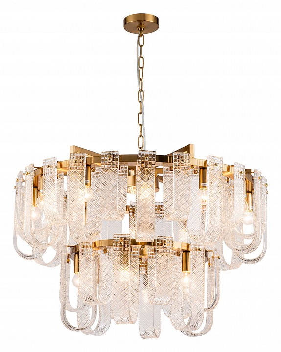 Подвесная люстра indigo brina 12027/18p brass