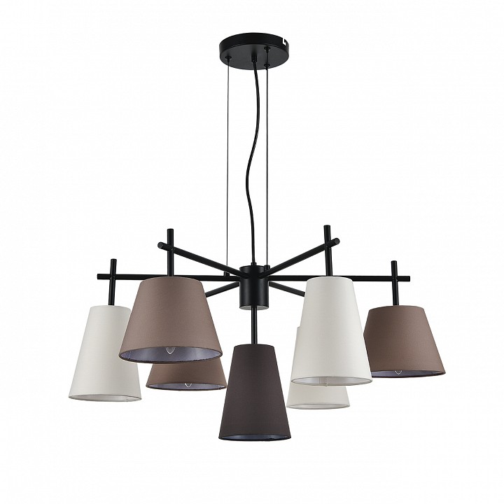 Подвесная люстра indigo abbinare 13032/7p black