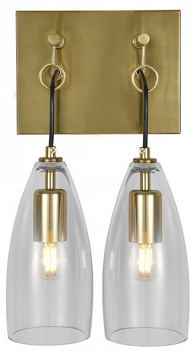 Бра indigo goccia 11064/2w clear