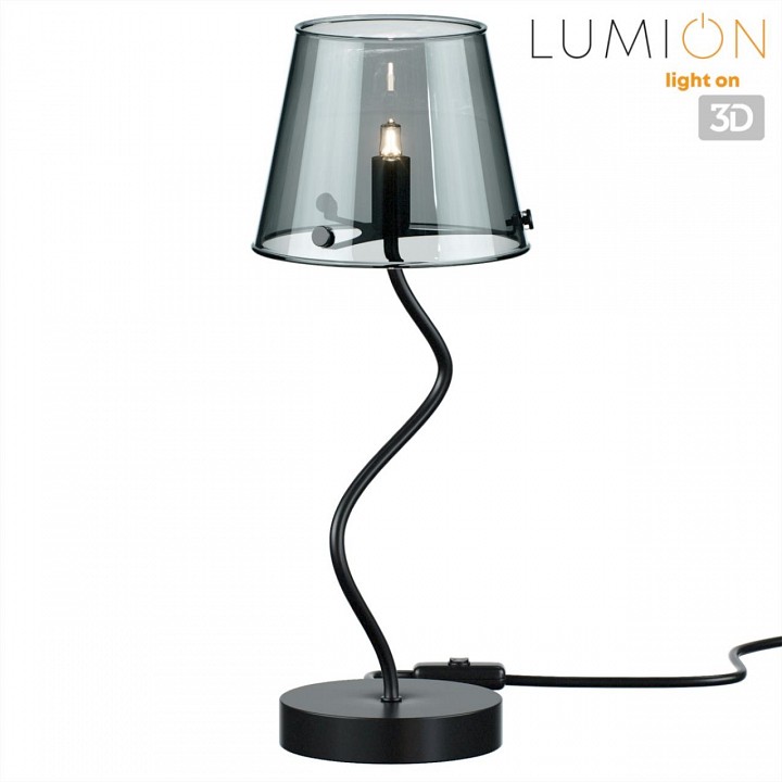 Настольная лампа декоративная lumion smoky 6570/1t