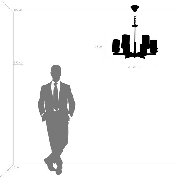 Подвесная люстра lightstar cero 731067