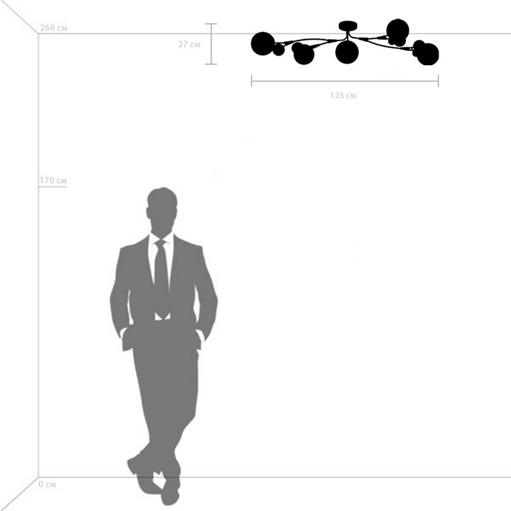 Потолочная люстра lightstar croco 815553
