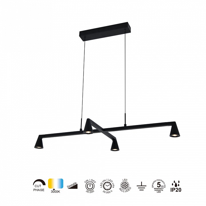 Подвесная люстра mantra africa 9410