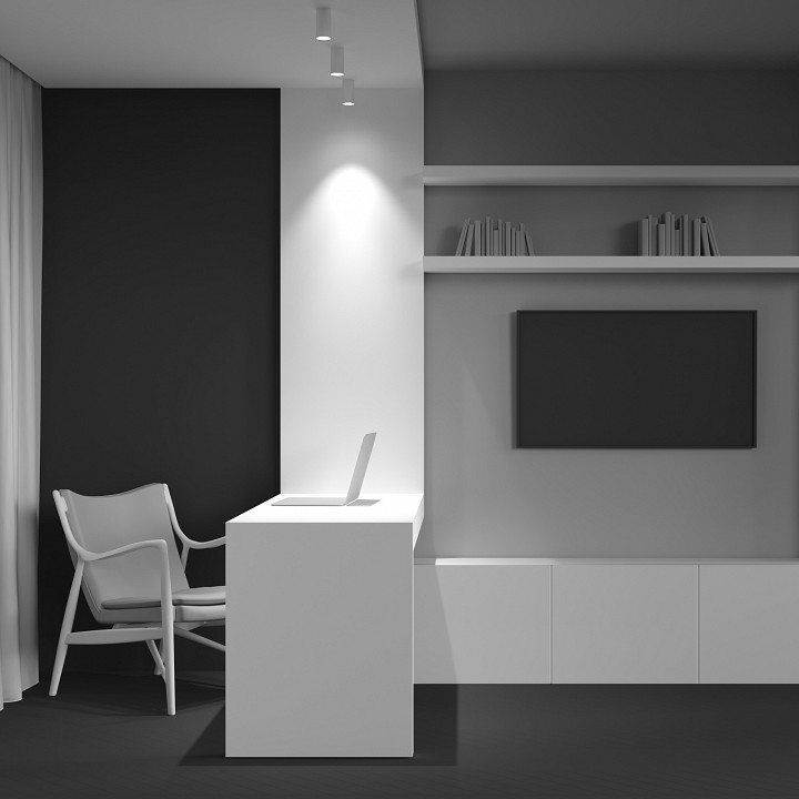 Накладной светильник maytoni technical focus s c052cl-01w