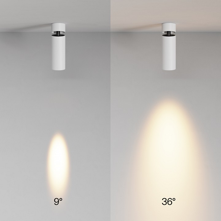 Светильник на штанге maytoni technical focus led c055cl-l12w2.7k-ss-w