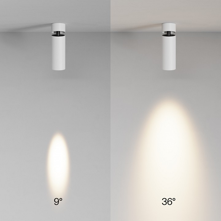 Светильник на штанге maytoni technical focus led c055cl-l12w3k-ss-w