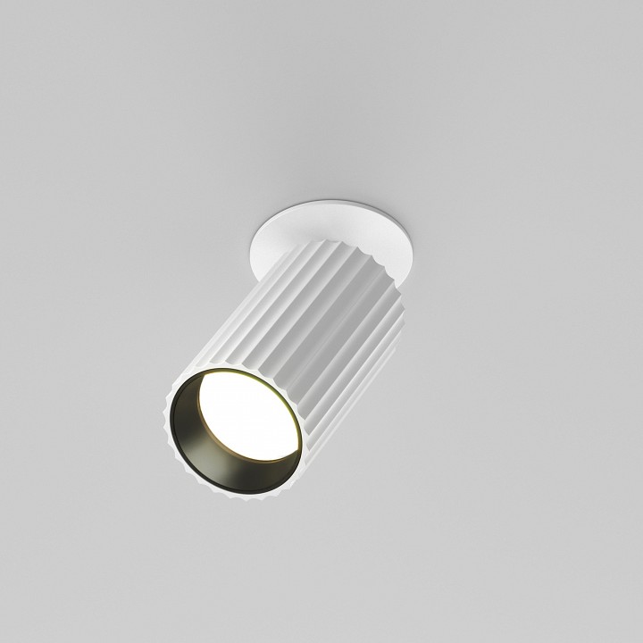 Встраиваемый светильник на штанге maytoni technical calipso c110cl-01-gu10-w