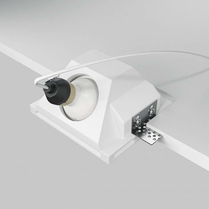 Встраиваемый светильник maytoni technical gyps modern dl001-ww-01-w