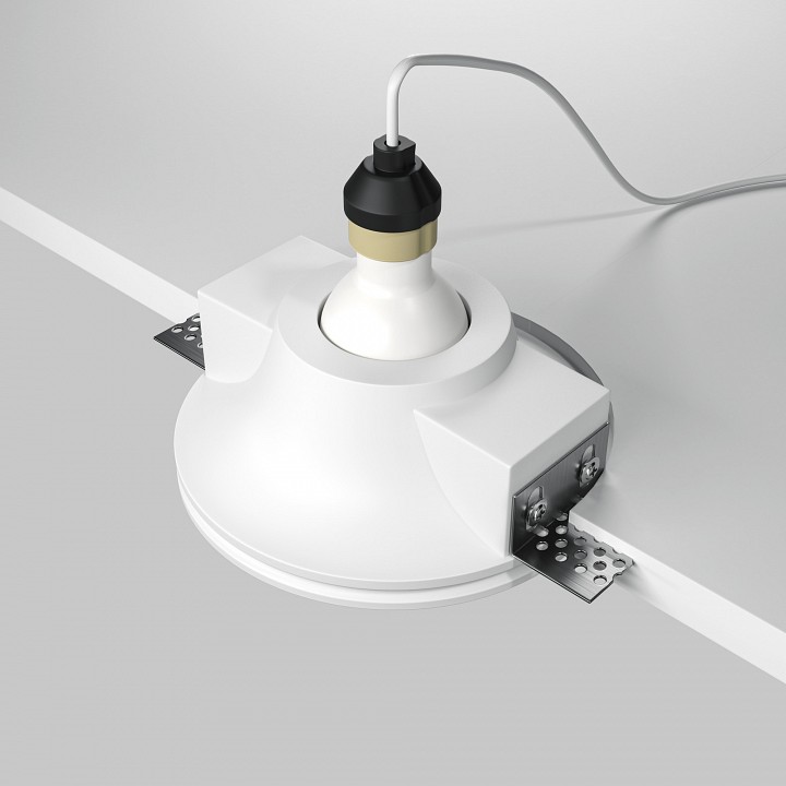 Встраиваемый светильник maytoni technical gyps modern dl002-1-01-w-1