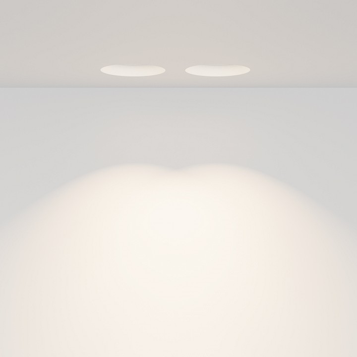 Встраиваемый светильник maytoni technical gyps modern dl002-gu10-02-w