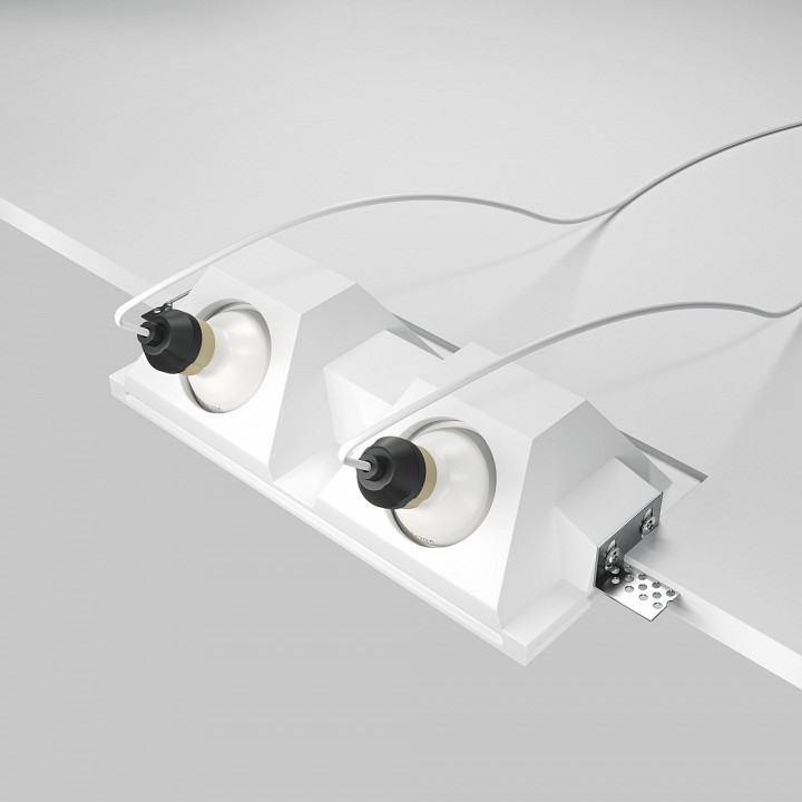 Встраиваемый светильник maytoni technical gyps modern dl002-ww-02-w