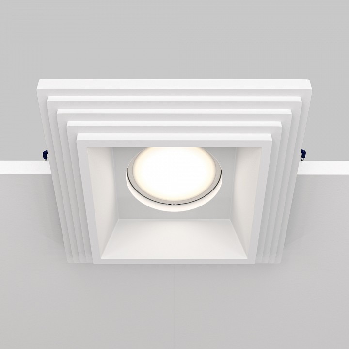 Встраиваемый светильник maytoni technical gyps modern dl005-1-01-w-1