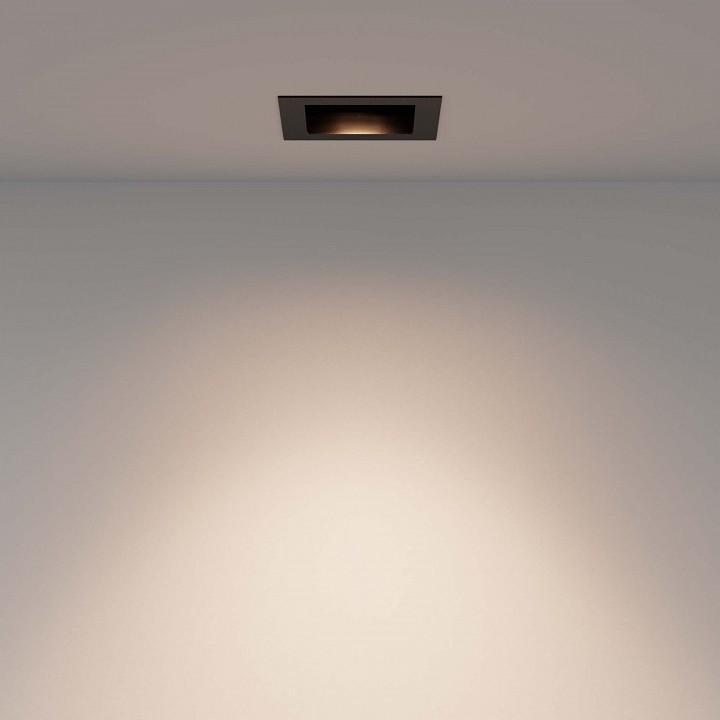 Встраиваемый светильник maytoni technical metal modern dl008-12w2.7-3-4k-b