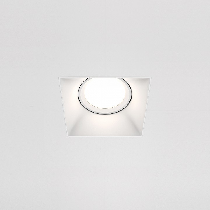 Встраиваемый светильник maytoni technical dot dl042-01-sq-w