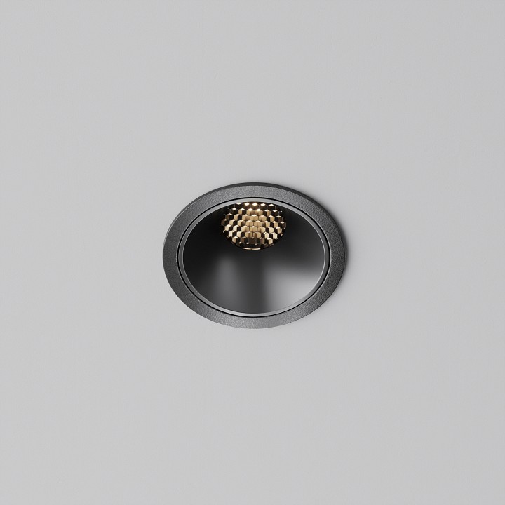 Встраиваемый светильник maytoni technical alfa led dl043-01-10w3k-rd-b-1