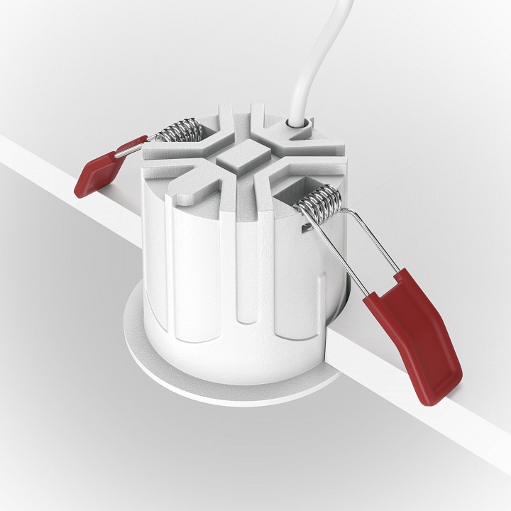 Встраиваемый светильник maytoni technical alfa dl043-01-10w3k-rd-wb