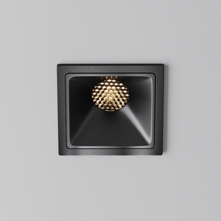 Встраиваемый светильник maytoni technical alfa led dl043-01-10w3k-sq-b-1